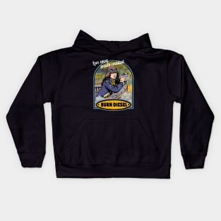 Breath coal dust dieselpunk Kids Hoodie